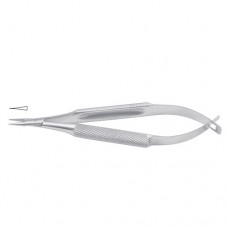 Barraquer-Troutman Micro Needle Holder Straight - Extra Delicate - Round Handle Stainless Steel, 10 cm - 4"